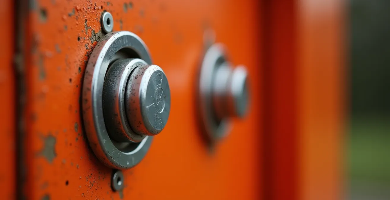 Borne d'appel d'urgence orange sur autoroute française